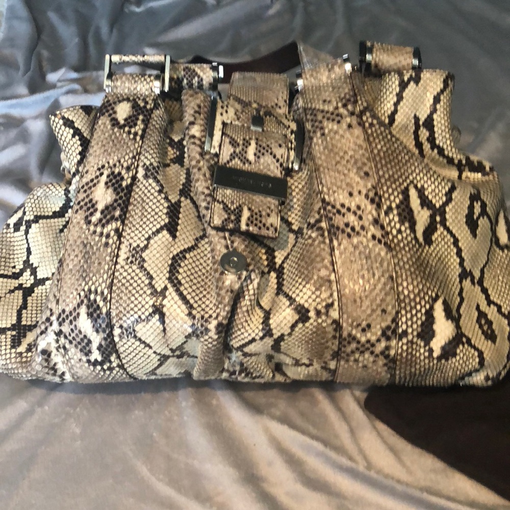 Michael Kors Authentic Python Rehearsal Bag
